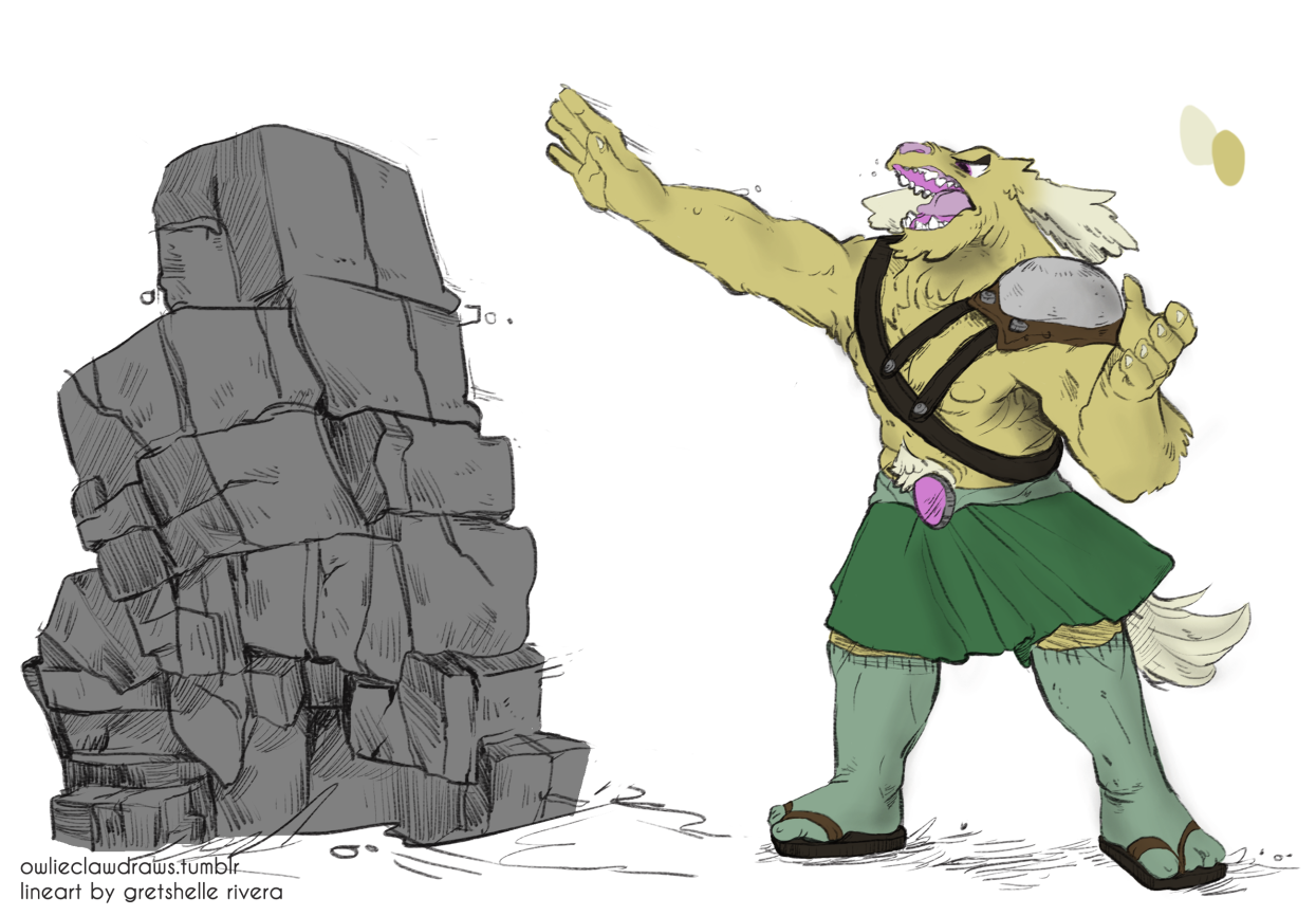 An illustration of Hamir from Landwalkers, done by Cosmicloak.