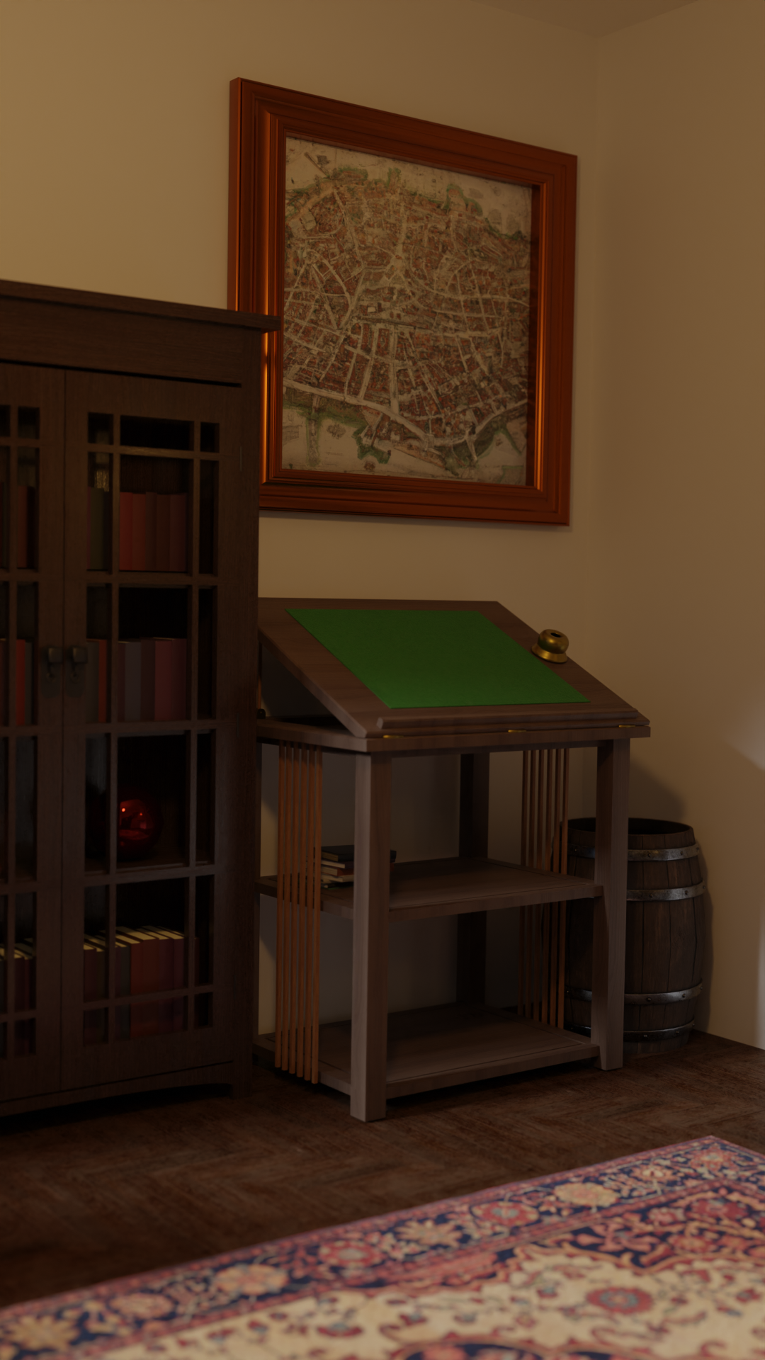 Drafting Table in craftsman style.