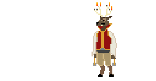 pixel art of Novak, a Cervine